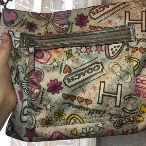 Rare Pink Printed Coach Shoulder Bag/Crossbody